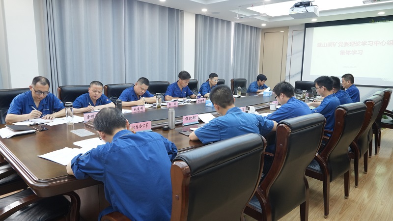 5月30日下午，武山铜矿举行党委理论学习中心组专题学习会议（冯浩）.jpg
